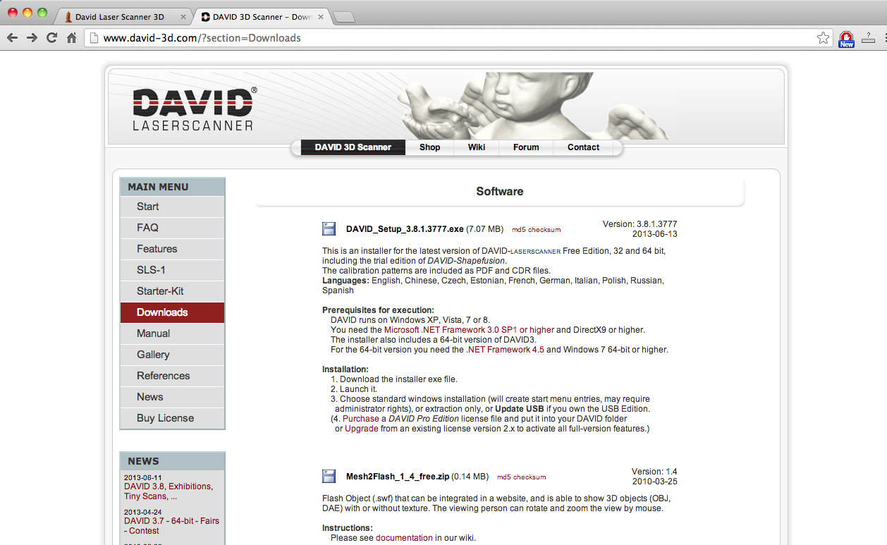 David 3d Scanner Crack 351